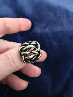Knot ring wide No 55 like new, not silver