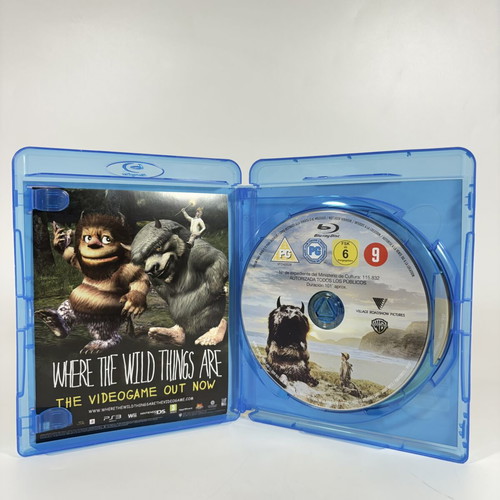 Where The Wild Things Are Blu-ray + DVD like new, English subtitles