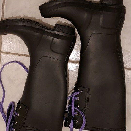 Boots-Galotses No 36 black, like new, Made in Italy