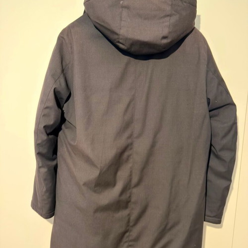 Massimo Dutti men's down parka jacket used, dark blue, size L
