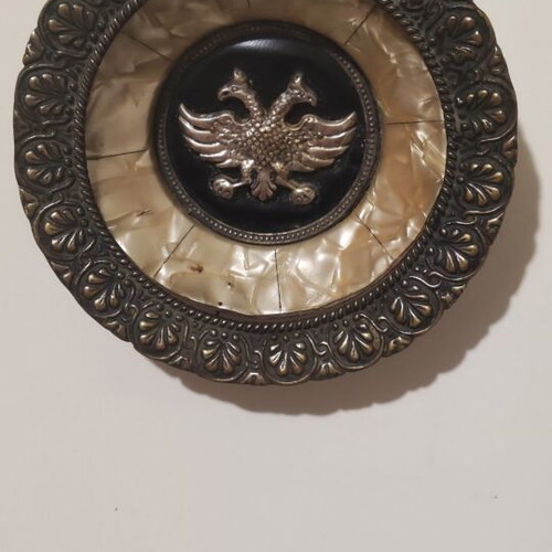 Silver-plated wall plate used