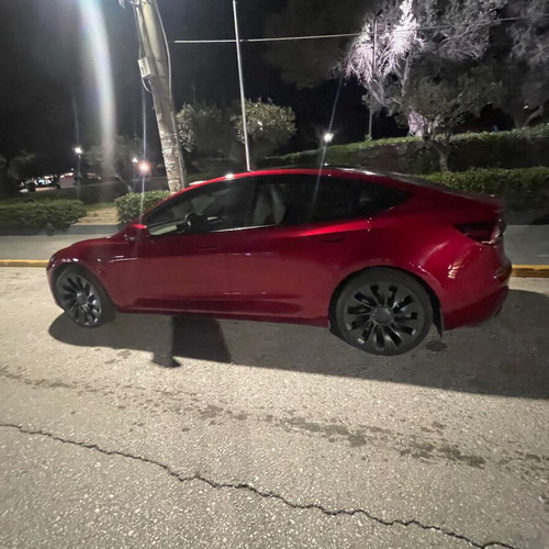 Tesla Model 3/Y Performance Uber Turbine OEM Wheels and Goodyear Eagle F1 Super Sport Tires new