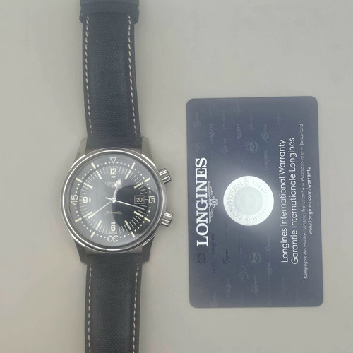 Longines Legend Diver 42mm Automatic watch like new, black