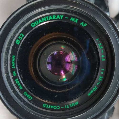 Minolta Maxxum 5000i analog 35mm camera used with 2 lenses