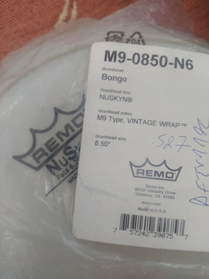 Remo Nuskyn drumhead for bongo 8.5" new