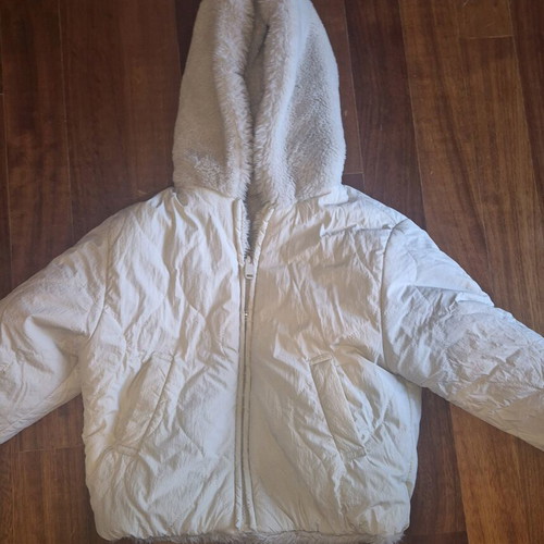 Zara double faced jacket like new, beige, for ages 3-4