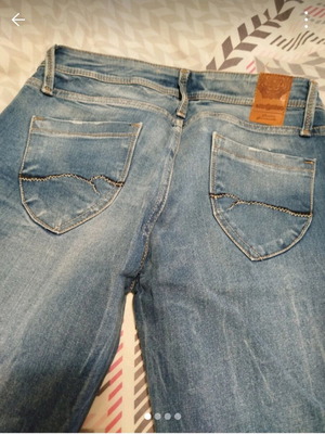 Attrattivo women's bell-bottom jeans like new, size S 36 8, blue