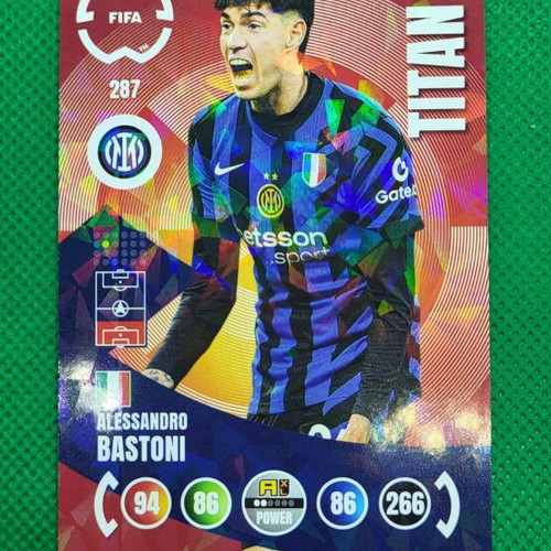 Bastoni 287 Titan Adrenalyn XL Panini FIFA Club World Cup 2025 card new