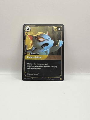 League of Legends Riftbound Vendetta Fallen Feline card like new