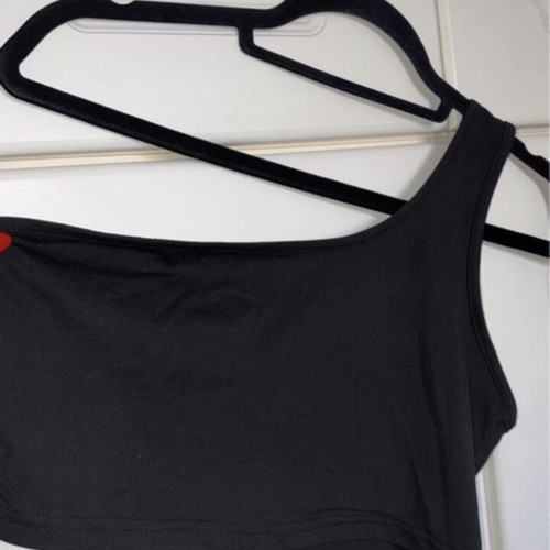 Black one-shoulder top Shein like new, size M