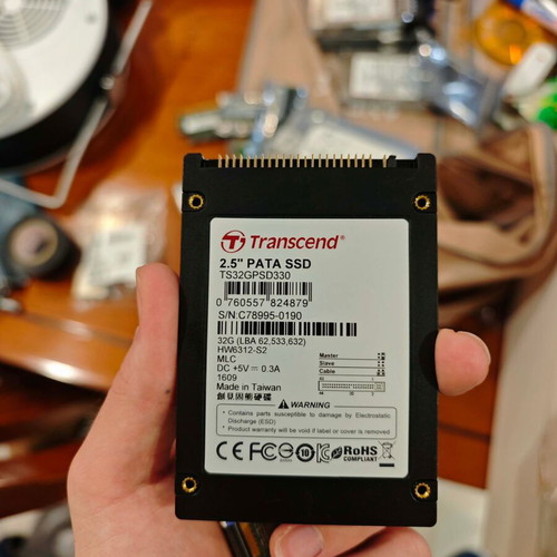 PATA SSD 32GB used, TS32GPSD330 model
