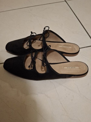 Corina flat mule black size 40 like new