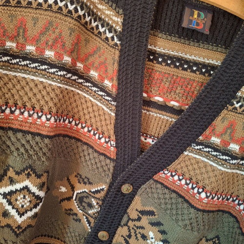Braggi men's knitted cardigan like new, size M, vintage style