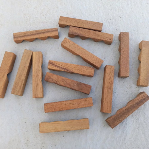 Wooden 3D puzzle for constructions like new, 15 pieces