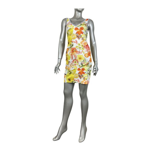 Marc Cain summer dress with citrus and floral print size N3 like new