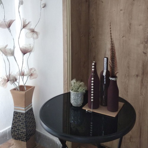 Handmade decorative vases made from bottles, custom made