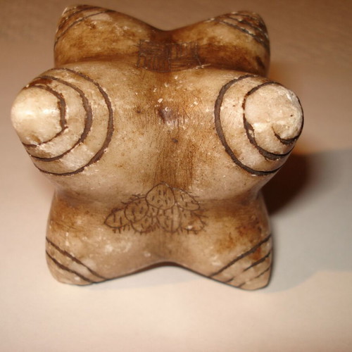 Chumpi carved natural stone from Peru used for important ceremonies