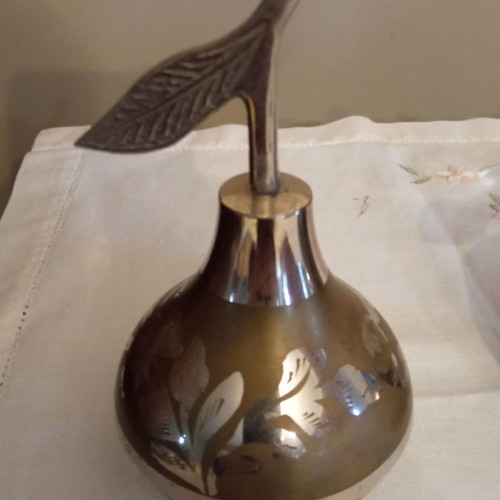 Indian art decorations used, set of 2 with hand engraving