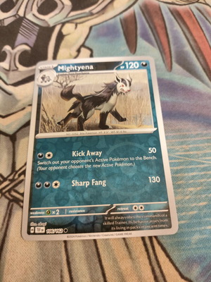 Mightyena 106/162 Pokemon card Reverse Holo like new