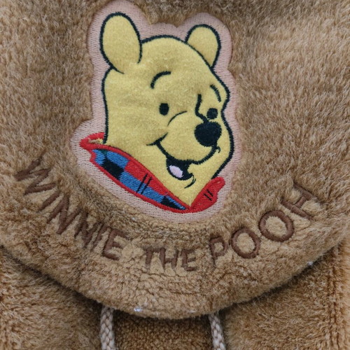 Winnie furry backpack used, brown, Disney, backpack, 30x25cm