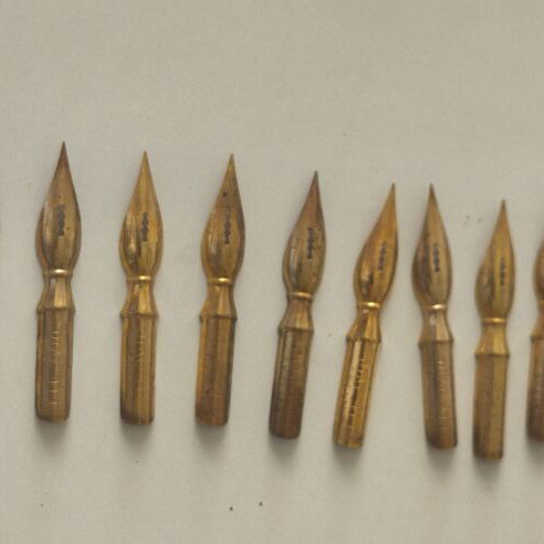 55 vintage dip pen nibs, various types