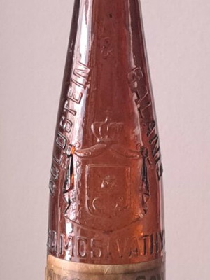 Vintage Empty Muscat de Samos Wine Bottle like new