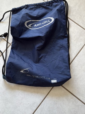 Fabric backpack new blue 33x53 cm