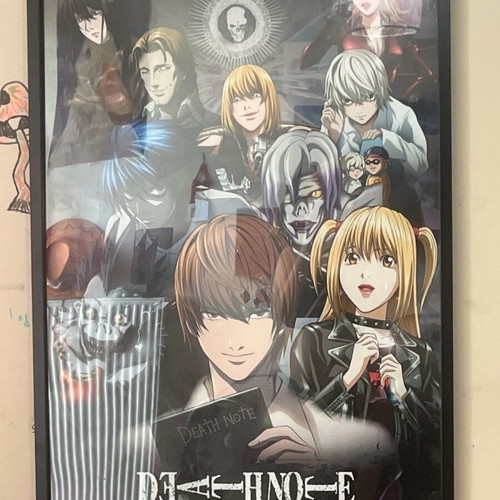 Death Note poster used, without frame, anime
