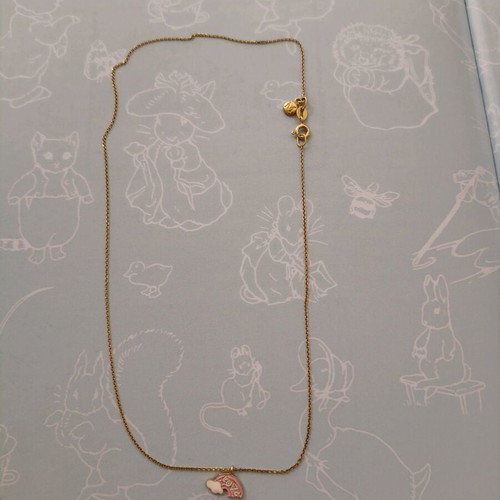 Anna Maria Mazaraki 925 children's necklace new, gold plated with enamel