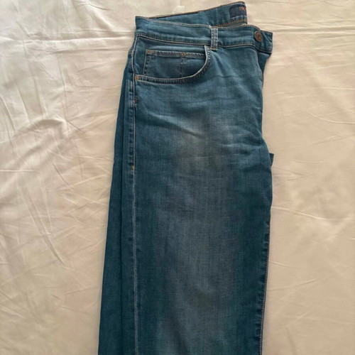 Trussardi men's jeans, blue, cotton blend