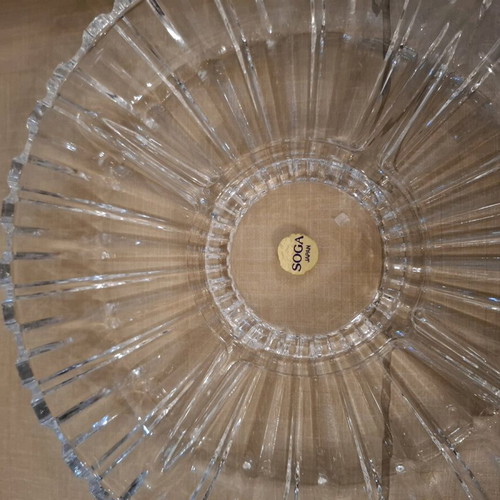 Glass bowl new with 5 compartments for nuts