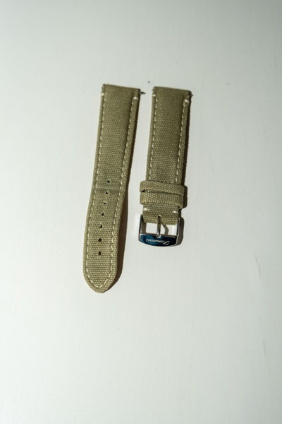 Δερμάτινο λουράκι ρολογιού Fromanteel Canvas Green Strap