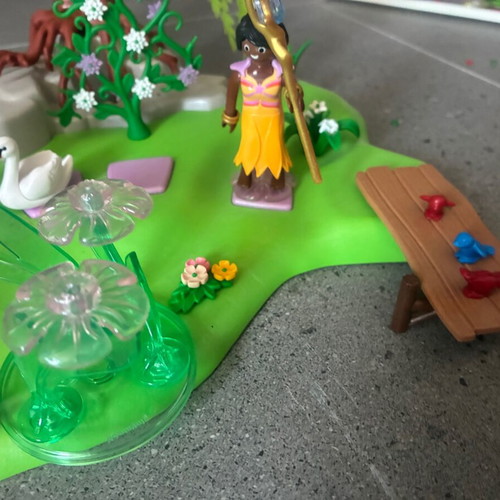 Playmobil fairies island with color-changing light