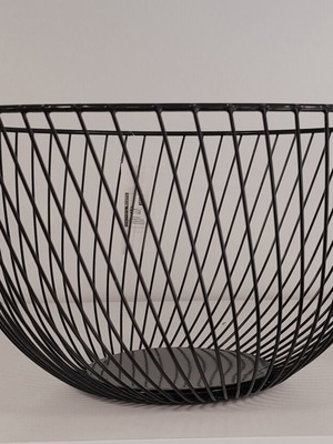 Metal fruit bowl new, 25cm diameter, 15cm height