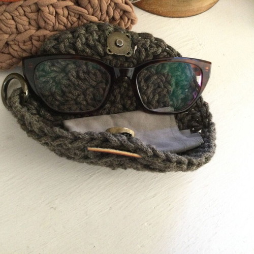 Knitted glasses cases new, handmade and practical