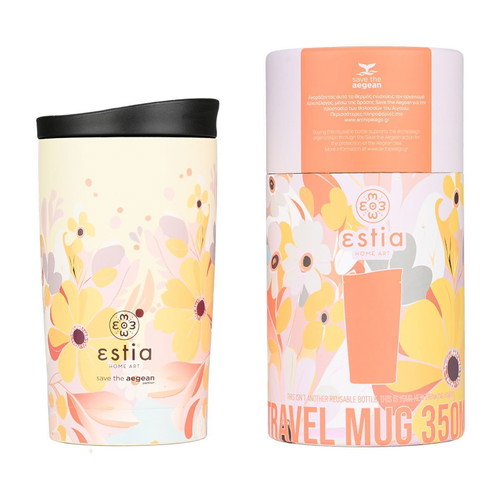 Estia Travel Mug Recyclable Stainless Steel BPA Free Thermos 350ml new