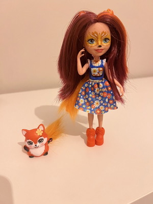 Enchantimals Mattel Felicity Fox & Flick doll used