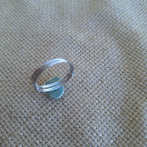 Larimar ring handmade, new, turquoise and silver