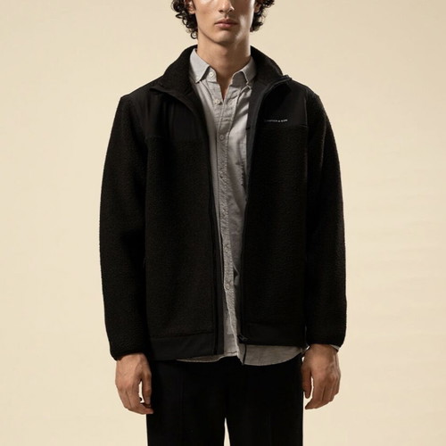Kapten & Son Teddy Fleece Jacket new, black, size S-M