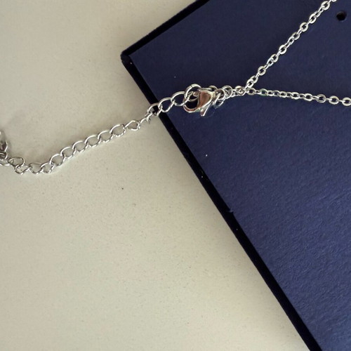 Κολιέ Swarovski ασημί αφόρετο