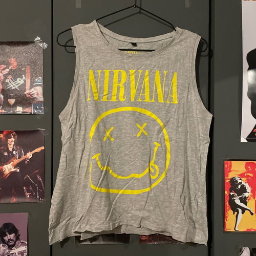 Nirvana shirt Tally Weijl like new, size M, gray and yellow