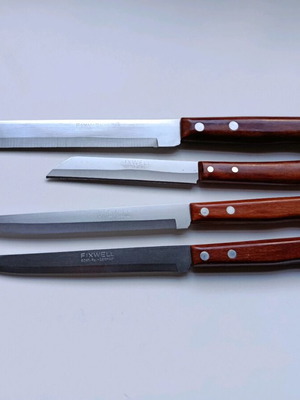 Fixwell Rostfrei knife set like new, 4 pieces, German stainless steel