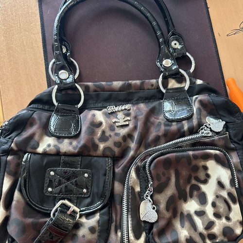 Leopard print handbag