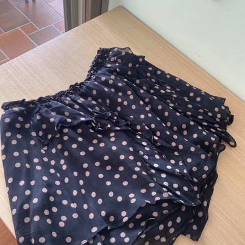 Zini black polka dot skirt