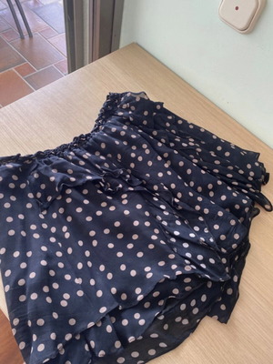 Zini black polka dot skirt
