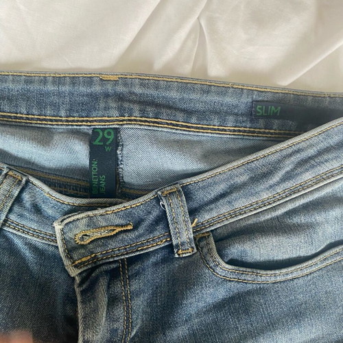 Benetton jeans straight fit, like new, size M 38 10