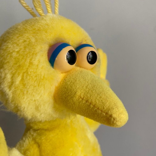 Sesame Street Big Bird plush toy vintage, used, 1990s