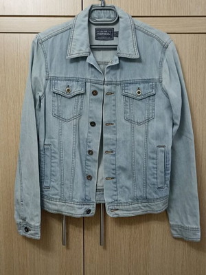 Topman women's denim jacket used, size XS, blue