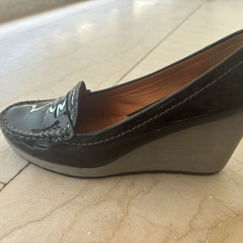 Geox platform sandals like new, size 40, black and grey
