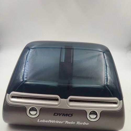 Dymo Twin Turbo 450 label maker used with charger and two label packs